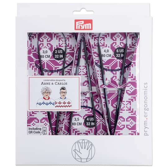 Prym® 32" Limited Edition Arne & Carlos Carbon Circular Knitting Needles Set
